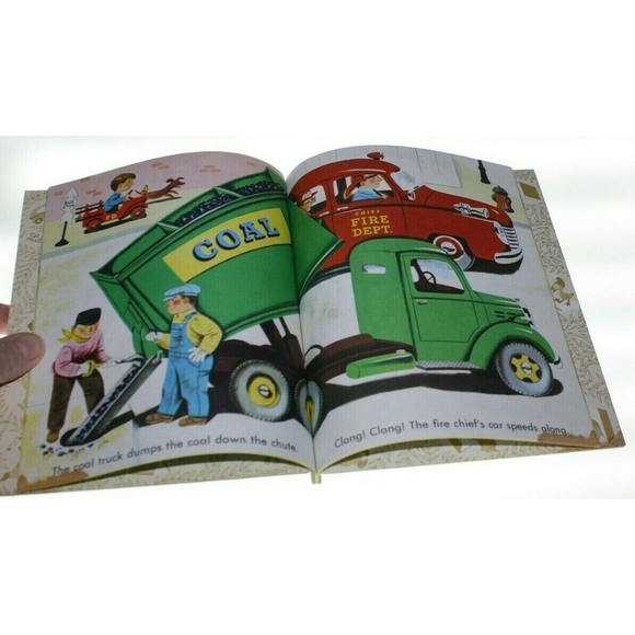 CARS AND TRUCKS, 1976, A Little Golden Book 210-42 Good Condition - Picture 2 of 5